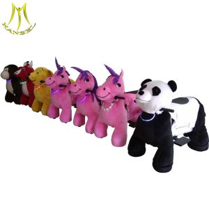 Buy cheap Hansel safari plush moving electronic animal horse rides toys from wholesalers