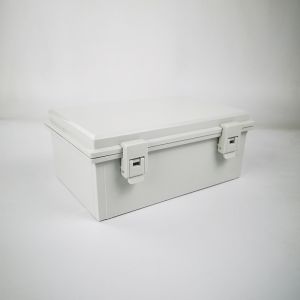 250x170x100 Hinged Electrical Enclosures in grey / Clear Transparent lid