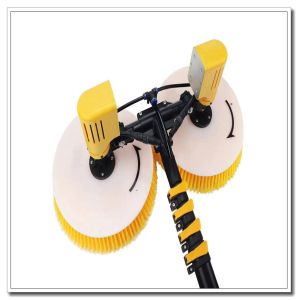 Remote Control-Free Lithium Battery Powered Double-Disc Rotary Brush for Solar