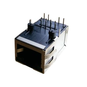 ERNI 203350 Mod jack-MJIMR 8C10T INT MAG LED Reverse Latch 203351 / 203352