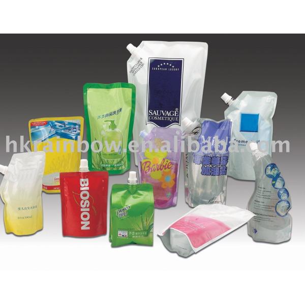 Quality 500ml PE / PET Side Stand Up Bags With Bottom Gusset For Liquid for sale