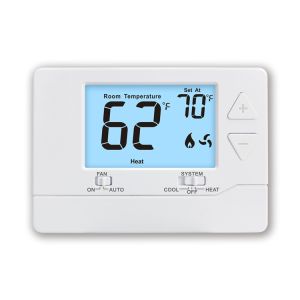Riseem Non-Programmable Adjustable 1 Heat 1 Cool Thermostat For 1H/1C Heat Pump