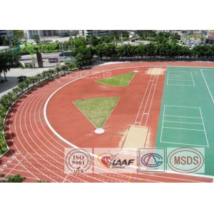 Professional Rubber Flooring Track Surface , Blue Running Track Material