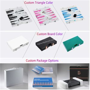 Buy cheap Pink Backgammon Pieces Checkers Custom Lucite Acrylic Backgammon Set from wholesalers