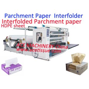 Buy cheap Nonstick Parchment Paper Interfolder Machine Deli Paper Interfolding Machine 1200mm from wholesalers