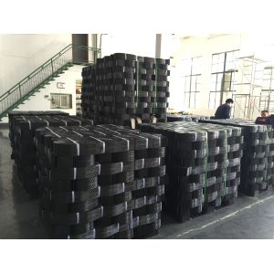 Black Green HDPE Geocell Gravel Stabilization Perforated