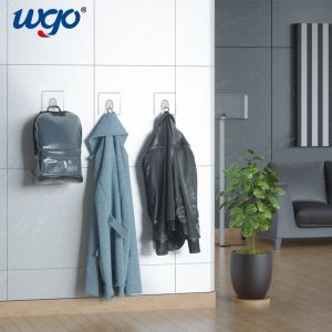 Buy cheap 7x7cm 8x8cm Bathroom Wall Hooks Self Adhesive 5kg max loading from wholesalers