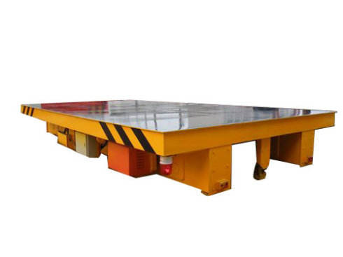 Quality 2~63T Electric Power Supply Rail Track Flat Transfer Cart for sale