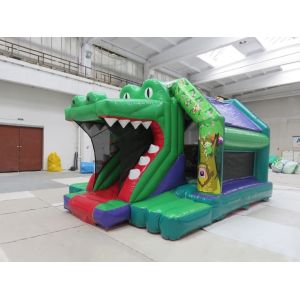 Buy cheap 210D Crocodile Inflatable Bouncer Castle Jumping House With Slide from wholesalers