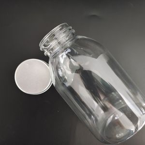 Buy cheap 1000ml Screw On Lid Bubble Tea Glasses Bottle For Milk Tea from wholesalers