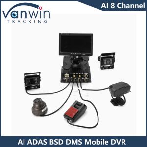 Buy cheap H.265 8CH HDD Mobile DVR Advanced Driving DSM ADAS BSD AI Pedestrian Sensor Monitoring System from wholesalers