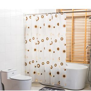 Buy cheap Biodegradable PEVA Stylish Waterproof Shower Curtain With 12PCS Hooks from wholesalers