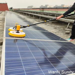 Efficiently Clean Solar Panels with Our Battery Powered Brush Customization