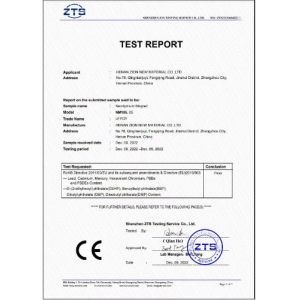 Henan Zion New Material Co., Ltd. Certifications