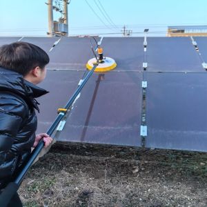 Buy cheap Solar Panel Cleaning System with 30 Cm Diameter Brush Head and 5.5 M Telescopic Rod from wholesalers