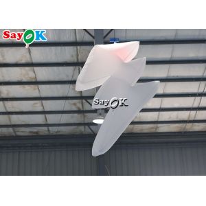 Nylon Cloth Hanging Inflatable Lightning Decoration Wind Resistant