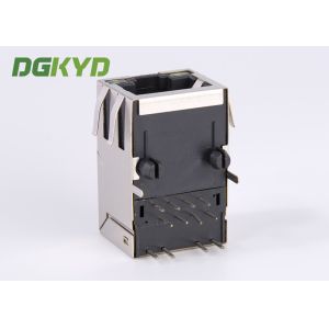 Buy cheap 100Mb single port 8 pin modular jack rj45 ethernet connector with isolation RJ45 With Transformer from wholesalers