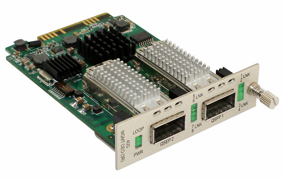 Quality Dual Fiber 40G Manageable Media Converter Multimode QSFP to QSFP for sale