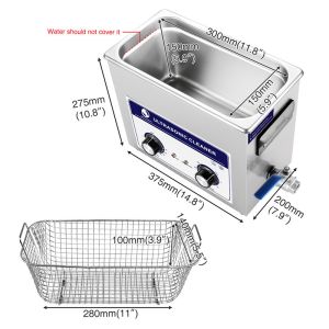Buy cheap Mechanical Control Lab Ultrasonic Cleaner 180W For Inkjet Printer Hardware Rusty Tools from wholesalers