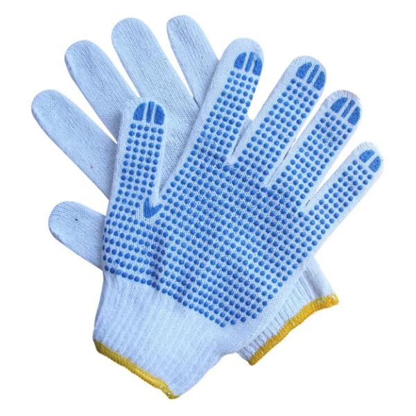 C078D2-B T/C Single Two side PVC dotted Cotton Protective Work Gloves for Model Number
