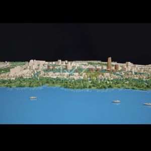 Buy cheap 1:1000 Urban Planning Model with Conceptual Minimalism Style and Handmade Craftsmanship for Display and Study from wholesalers