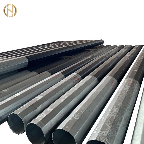 Quality Height 10M Galvanised Power Pole Galvanised Steel Posts 330daN 300daN for sale