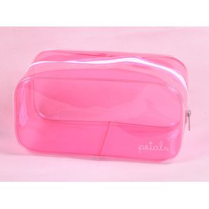 Buy cheap Sedex WCA Cosmetic Toiletry Bag Makeup PVC Clear Plastic Double Zipper 200mm from wholesalers