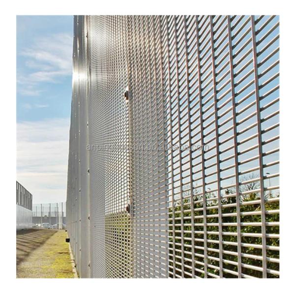 Quality High Security Anti-Climb 358 Welding Fence with Powder Coated Clear Vu Panel 1.8*2.5m for sale