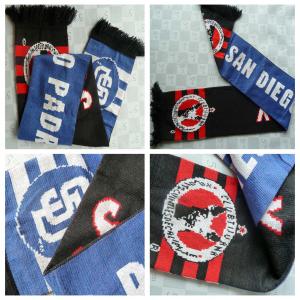 Buy cheap Knitted acrylic stadium scarf with 4 fringe product