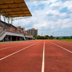 ITF Multicolor Antimicrobial Recycled Rubber Flooring Harmless And Odorless