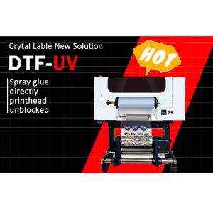 Buy cheap A3 UV DTF Printer CMYK White Varnish Color DTF UV Printer Logo Printing UV DTF Machine from wholesalers
