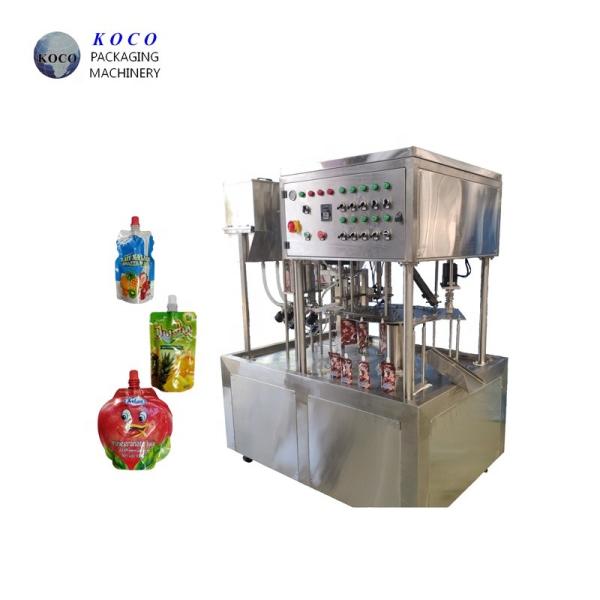 1500BPH Liquid Filling Machine With Screw Cover For Orange Juice Filling And