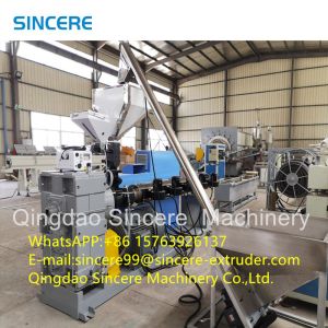 Polypropylene Waste Plastic Pelletizing Line Scraps Recycling Granulation