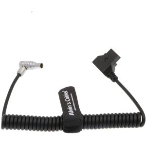 Alvin's Cables 2 Pin Lemo Male Right Angle to Anton Bauer D TAP Coiled Power