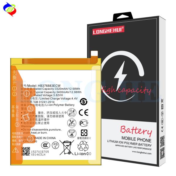 3400mAh Capacity Rechargeable Batteries HB376883ECW for Huawei Ascend P9 Plus