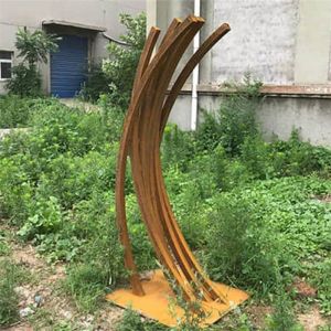 Buy cheap Modern Abstract Ring Rustic Metal Yard Art Garden Sculptures ISO9001 from wholesalers