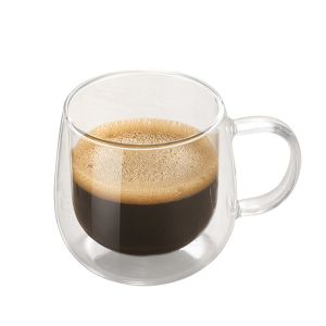 B2B Custom 12oz Unique Glass Coffee Mugs with Handle | Bulk FDA-Certified