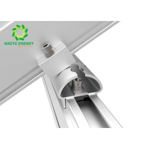 Adjustable Ground Solar PV Mounting Systems Anodized Finishing Solar Ground