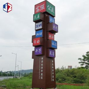 China Impact Resistant Advertising Pylon Sign Boards 100V-240V Aluminium Illuminated on sale