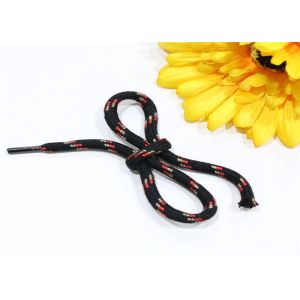 China Double Braided 3mm Polyester Cord Black Various Patterns As Your Request on sale
