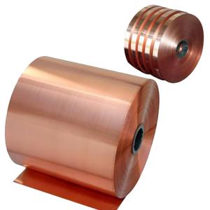 Buy cheap Making Cast Resin Metal Foil Roll Transformer OFC Pure Copper Foil Roll 1000mm product