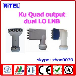 Buy cheap Ku-band 4-ports output LNBF, single LO and dual LO available from wholesalers
