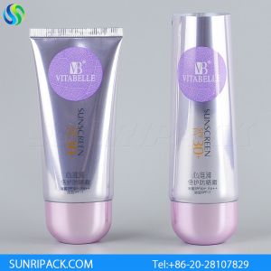 Buy cheap 60ml sunscreen cream tubes, high shiny silver laminated tubes product