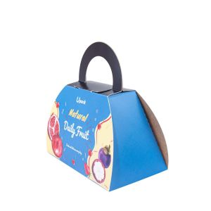 Buy cheap Cardboard Takeaway Boxes For Vegetables Packaging With Handle from wholesalers