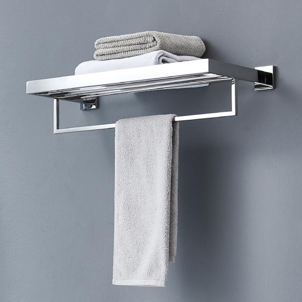 Buy cheap SUS304 Bathroom Towel Racks Concealed Hotel Shower Shelf Polished from wholesalers