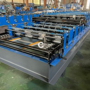 Buy cheap Steel Profile Tr4&Tr6 Double Layer Roofing Sheet Roll Forming Machine 70mm Shaft from wholesalers