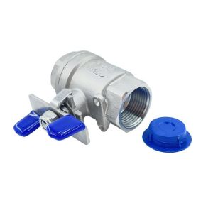 NPT Thread 2PC Stainless Steel Ball Valve with Butterfly Handle Model NO. Q11F