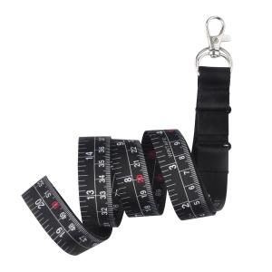 China Black Nylon Clothing Tape Measure Metric Imperial Measurement Tool For Professional Personal on sale