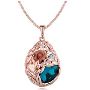 Buy cheap Austrian crystal grain fashion sweater chain long necklace from wholesalers