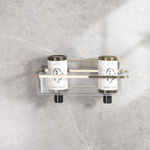 Non-folding Rack Suction Cup PS Box Shower Caddy for Bathroom Storage and